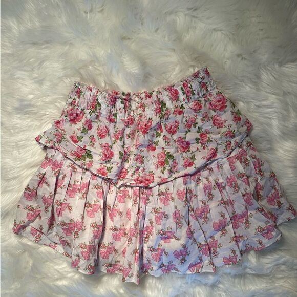 LoveShackFancy X American Girl Ruffle Mini Skirt - Picture 9 of 12